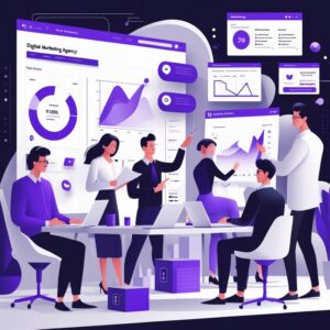 Nova Aspire business strategy team analyzing data and planning growth solutions